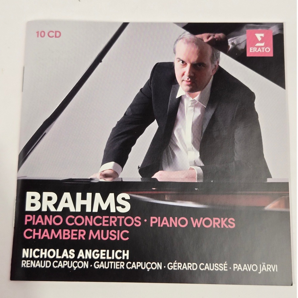 Brahms Piano Concertos Works Chamber Music Nicholas Angelich 10 CD Box Set Erato